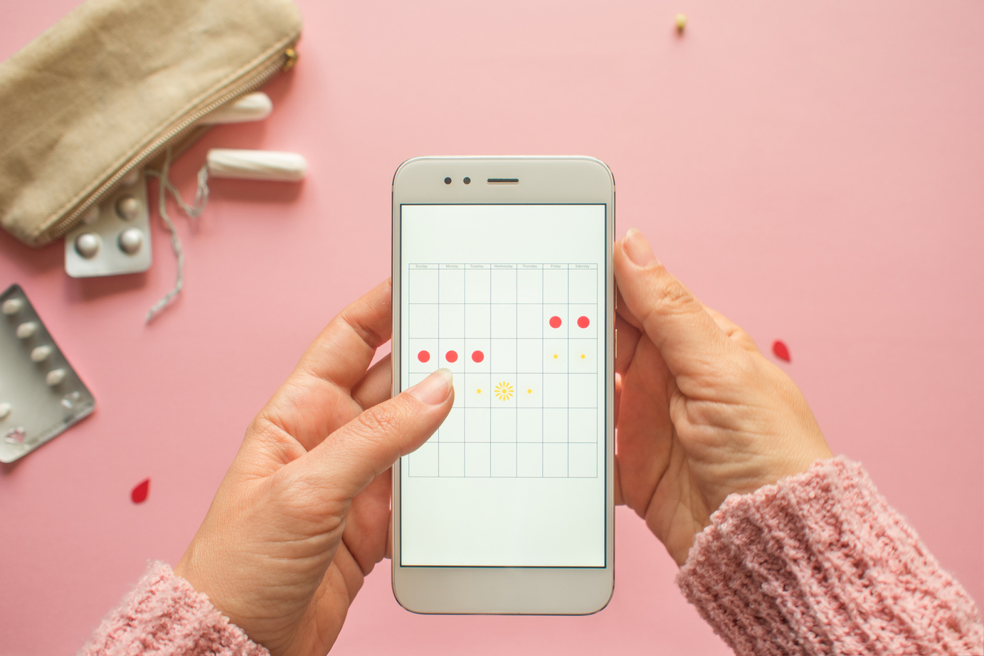 Mobile application to track your menstrual cycle and for marks. PMS and the critical days concept.