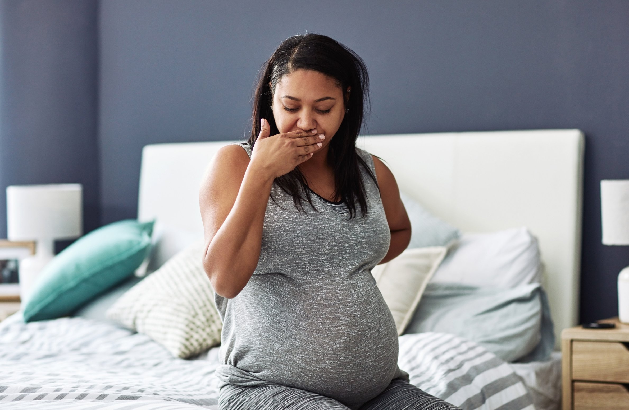 Late pregnancy nausea is totally normal